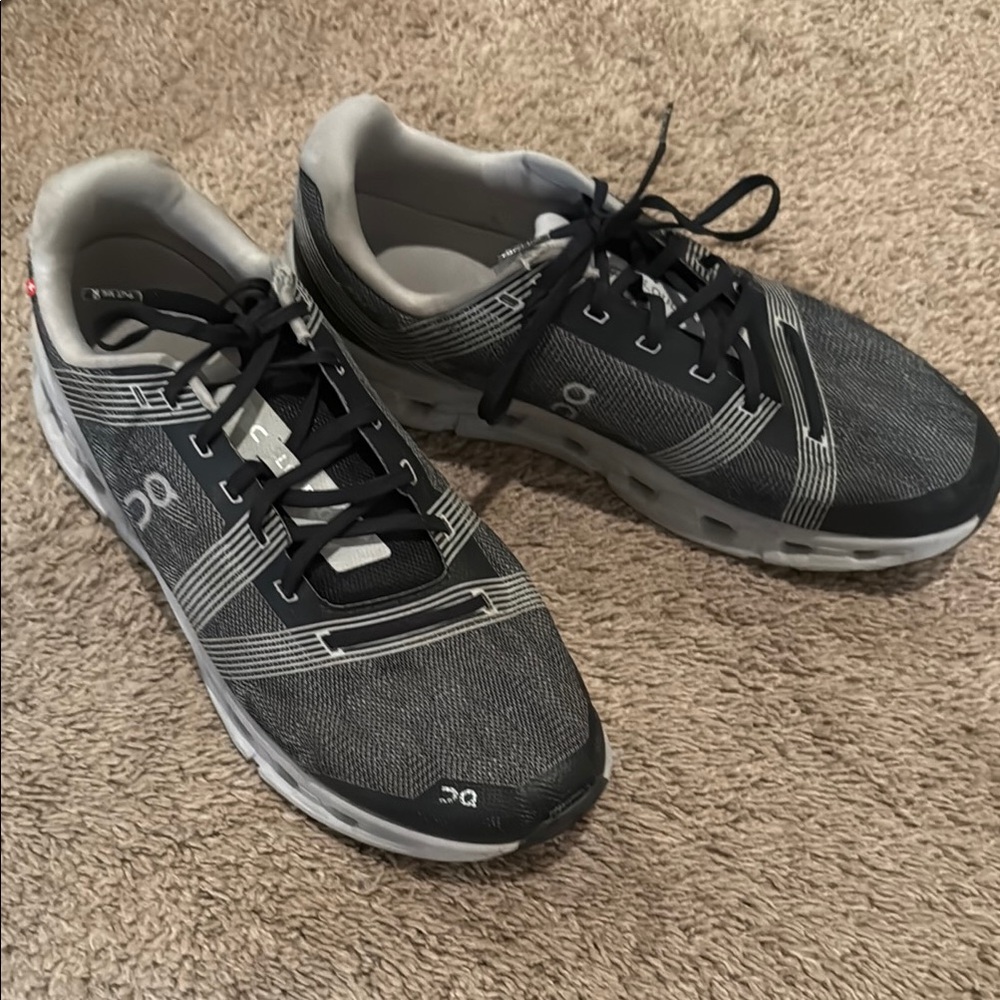 On Men's Black Athletic Running Shoes